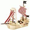 Piratenschip hout met piraten 75cm VAN 132.- VOOR