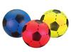 Foambal met voetbaldesign RAXX blauw, geel of rood 20cm