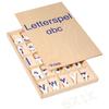 Letterspel a b c - 3 sets letters houten kist omtrekletters