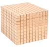 MAB kubus van 1000 cm blank gelakt hout
