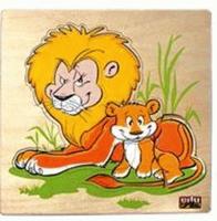 Moeder & kindpuzzel leeuw