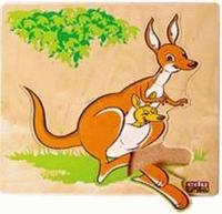 Moeder & kindpuzzel kangoeroe