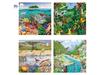 Rolf Connect - Puzzelserie Landschappen, set van 4 stukjes